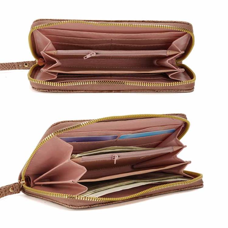 Women Long Alligator Pattern Wallet Multi-Card Holder Wristlet Clutch with Textured Shiny Finish