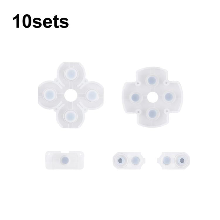 For PS4 10sets 5.0 Gamepad Conductive Rubber Button Soft Pad