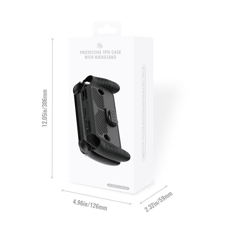 JYS TPU Protective Case for ASUS ROG Xbox Ally / X Console with Kickstand - Black