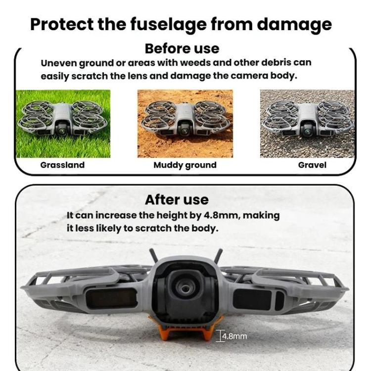 For DJI Neo 2 CQT 2pcs /Set Height Increasing Tripod Bottom Scratch Resistant Takeoff Landing Protection Bracket