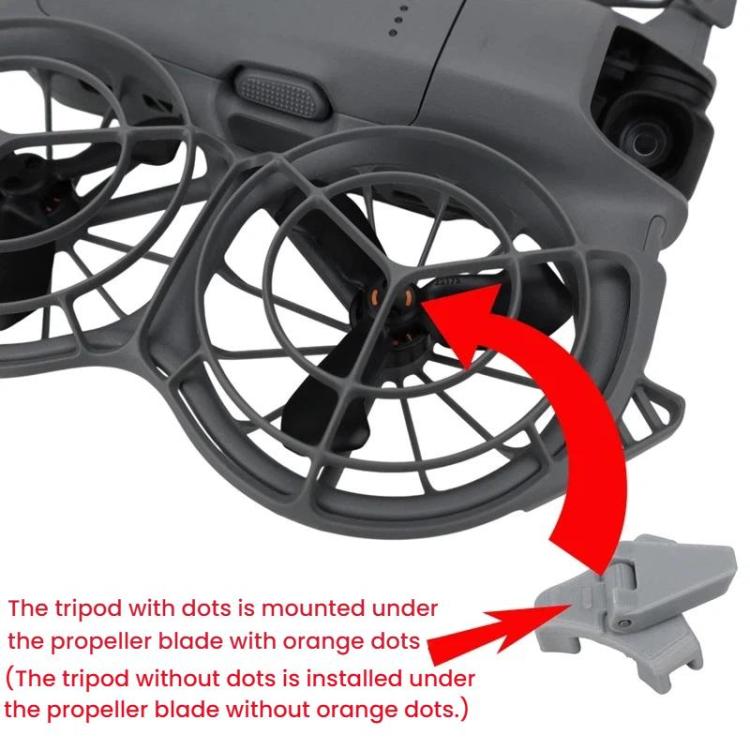 For DJI Neo 2 CQT 4pcs /Set Folding Booster Kickstand Scratch Wear Resistant Landing Gear Protection Bracket