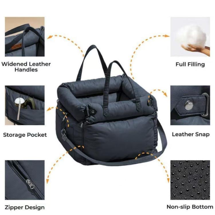 Car Seat Removable Washable PU Waterproof Chew-resistant Pet Bed, Size: 50x45x40cm