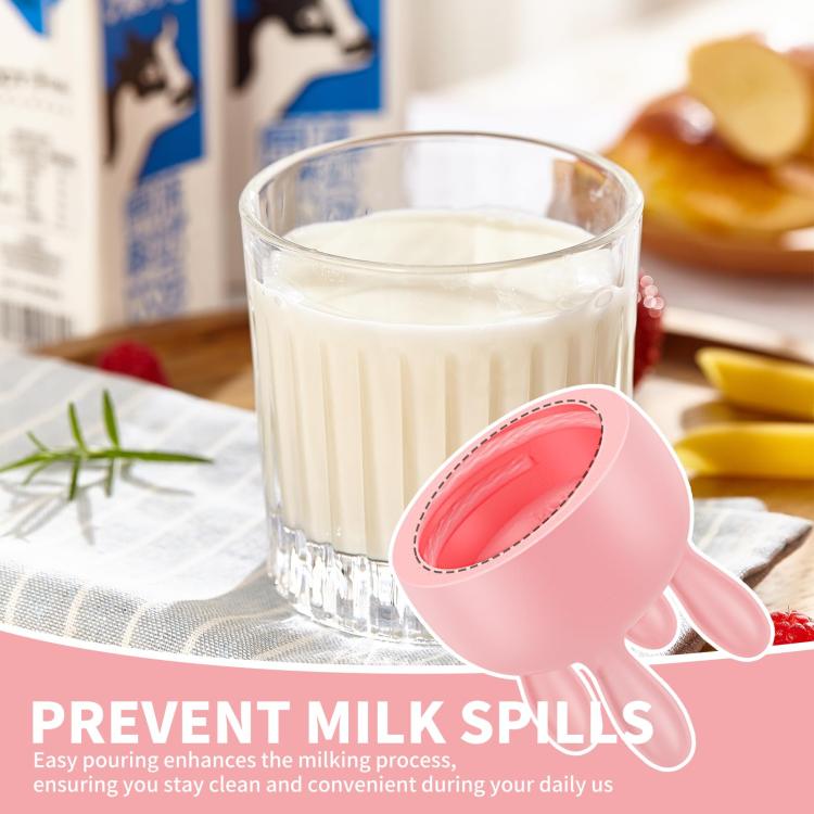 3pcs Reusable Spill-Proof Milk Carton Lid - Pink