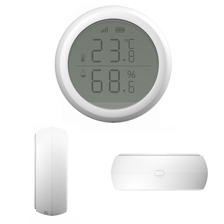 Tuya Smart ZigBee Sensor Smart Temperature Humidity Detector - White