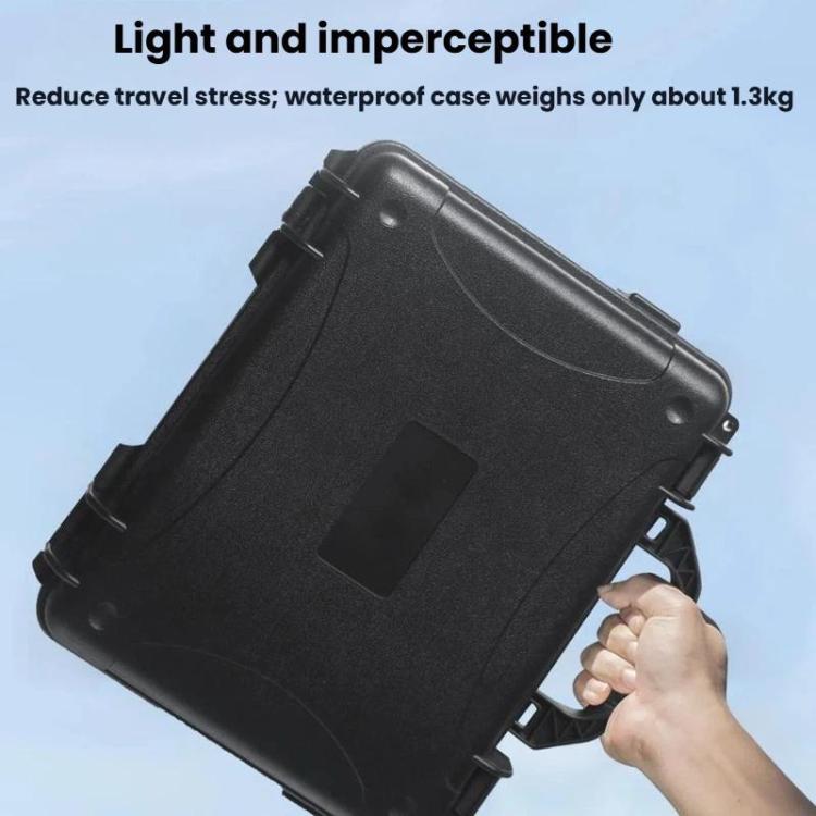 For ANTIGRAVITY A1 Drone Storage Bag Handheld Hard Shell Waterproof Pressure Resistant Case - Black