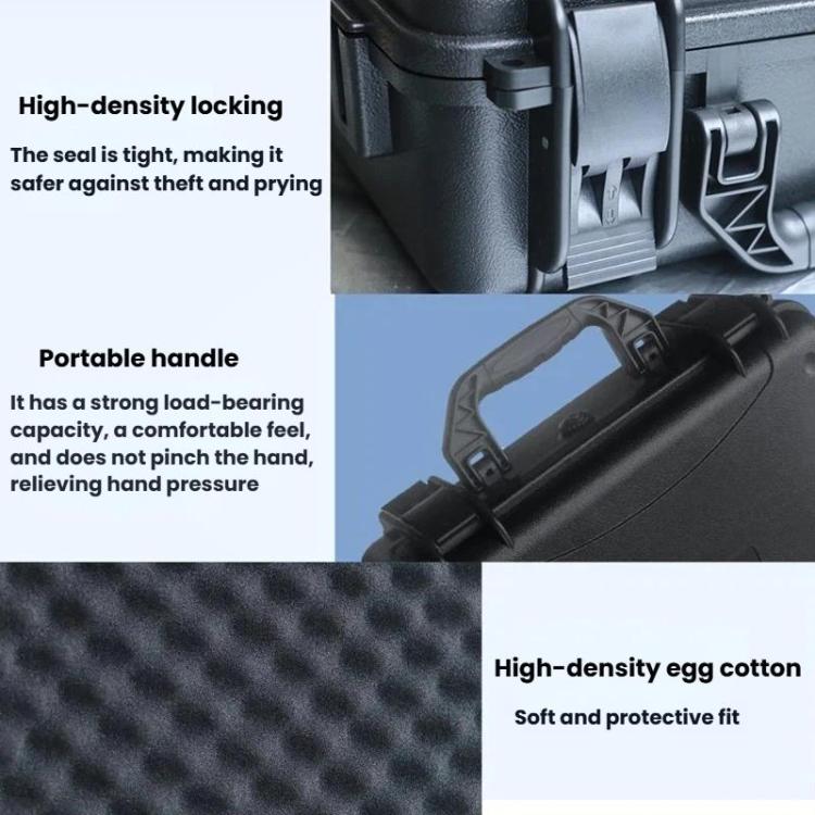 For ANTIGRAVITY A1 Drone Storage Bag Handheld Hard Shell Waterproof Pressure Resistant Case - Black