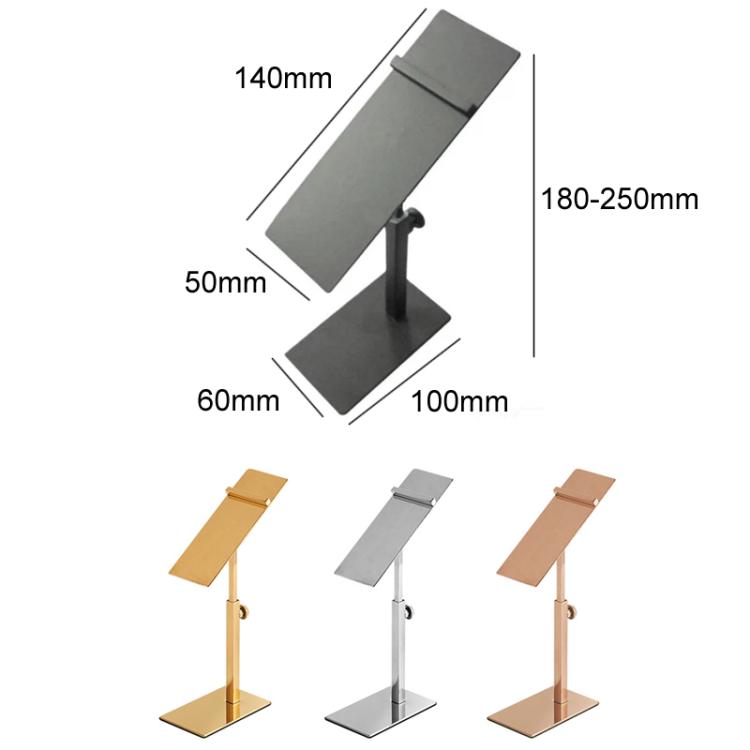 Stainless Steel Shoe Racks High-Heeled Shoe Display Stands, Style: 140x50mm Titanium Adjustable Foot