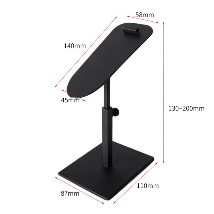 Stainless Steel Shoe Racks High-Heeled Shoe Display Stands, Style: Square/Round Black