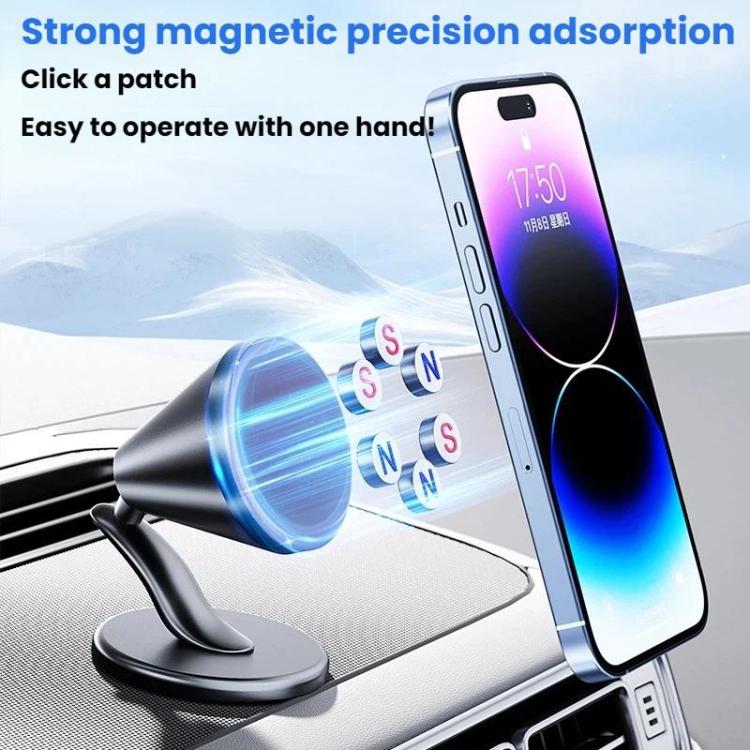 Car Dashboard Magnetic Navigation Folding Rotating Phone Holder - D63