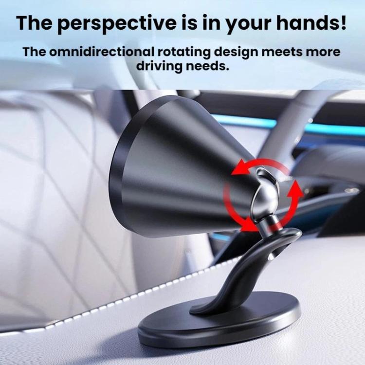 Car Dashboard Magnetic Navigation Folding Rotating Phone Holder - D63