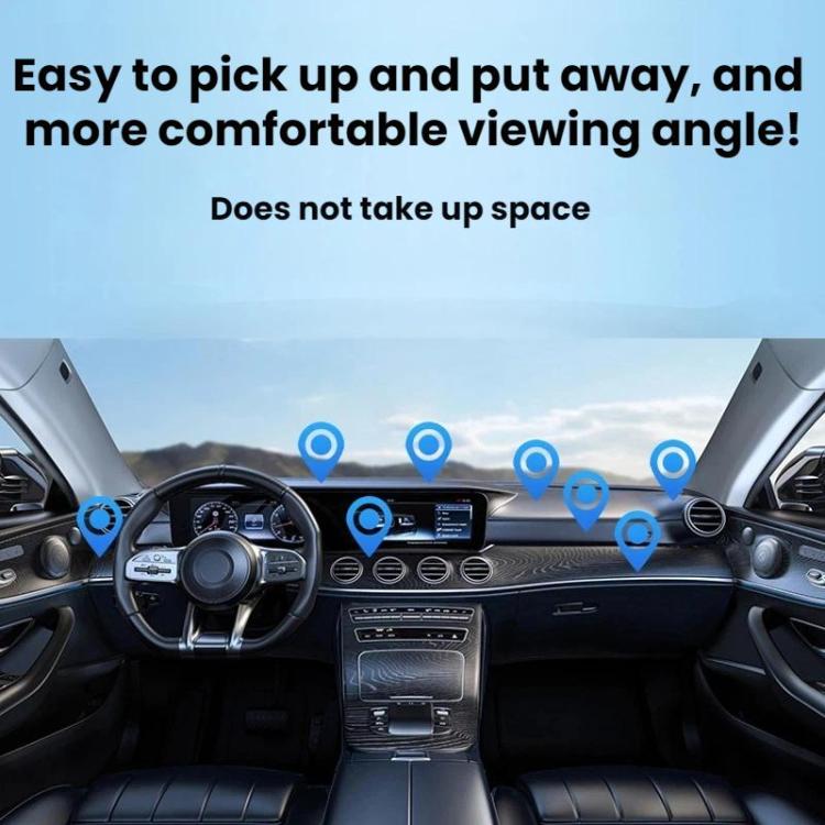 Car Dashboard Magnetic Navigation Folding Rotating Phone Holder - D63