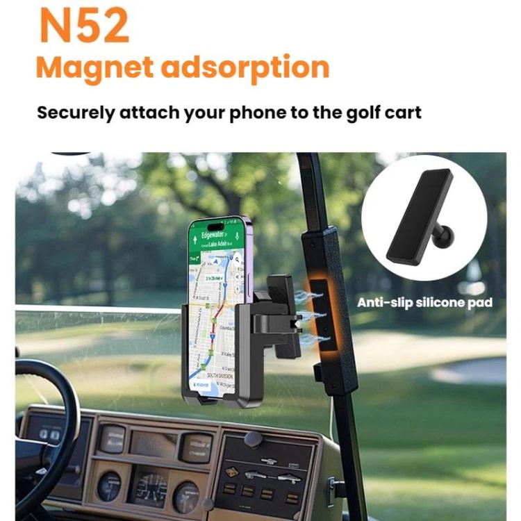 Golf Cart Magnetic No Block The Camera Lens Phone Holder - YYS-728