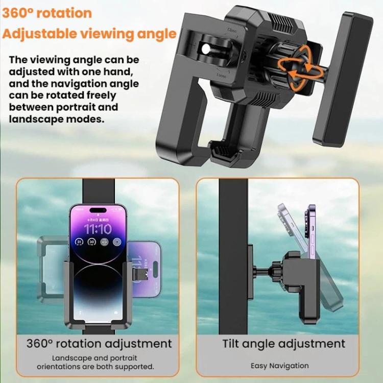 Golf Cart Magnetic No Block The Camera Lens Phone Holder - YYS-728