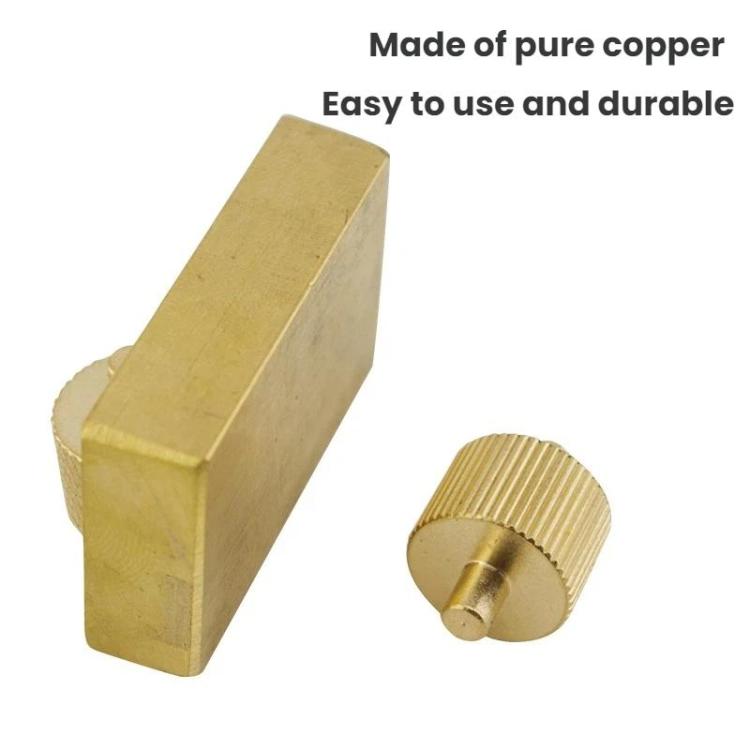 Mini Copper Edge Oil Box DIY Leather Tools - With Two Heads
