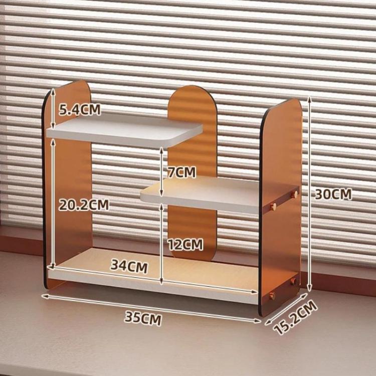 Household Double-Layer Cup Storage Shelf Coffee Cup Shelf For Water Bar, Style: White