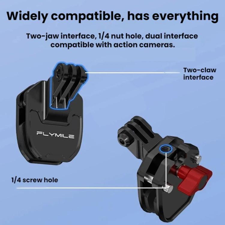 Flymile Camera Motorcycle Windshield Bracket Mounting Clip - FLY058