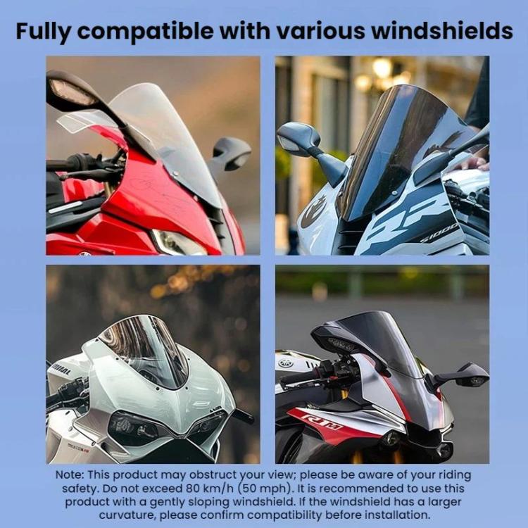 Flymile Camera Motorcycle Windshield Bracket Mounting Clip - FLY058