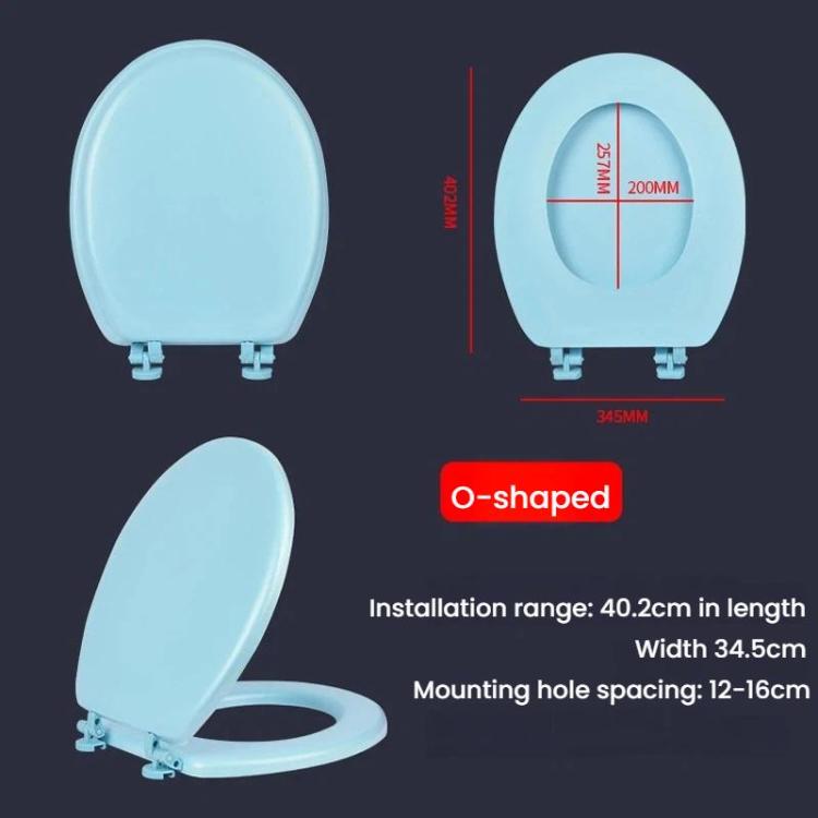 Thickened EAV Toilet Cover Foam Soft Toilet Cover, Spec: White O-shaped