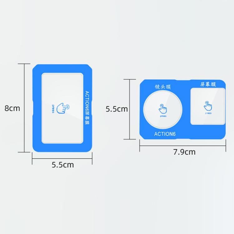 For DJI Osmo Action 6 Flymile Camera Lens HD Tempered Glass Screen Protector - AC6023