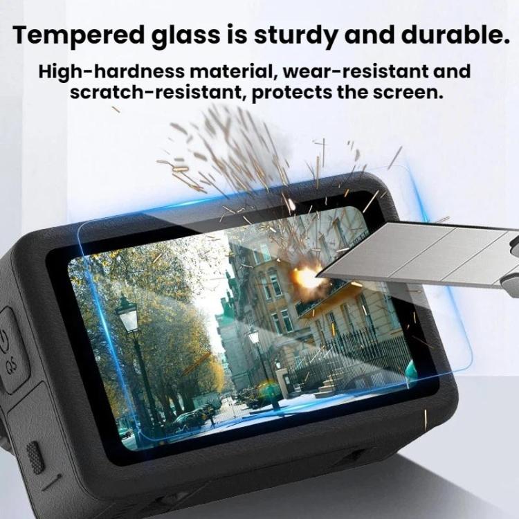 For DJI Osmo Action 6 Flymile Camera Lens HD Tempered Glass Screen Protector - AC6023