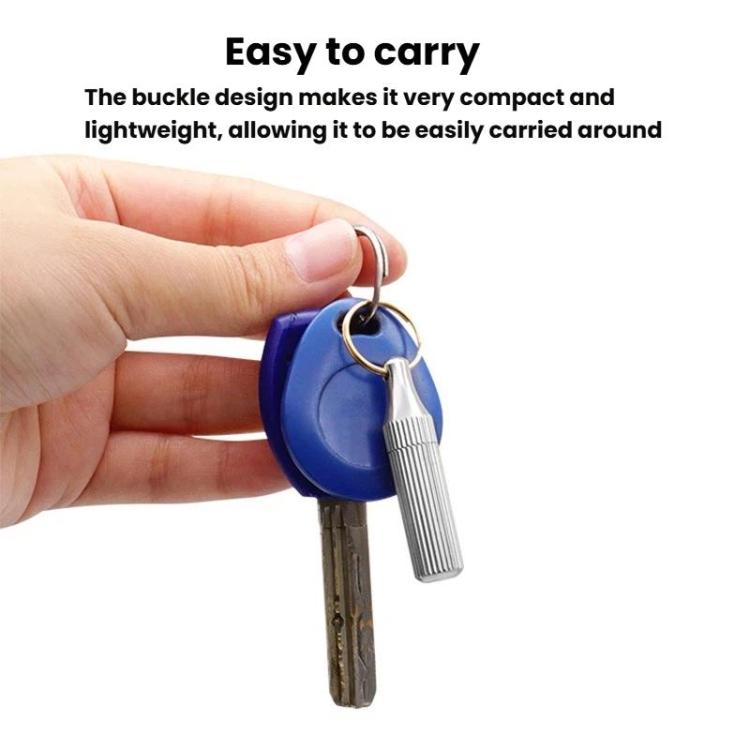 2pcs Capsule Engraving Knife Mini Portable Keychain Brass Small Engraving Knife - Gold+Silver