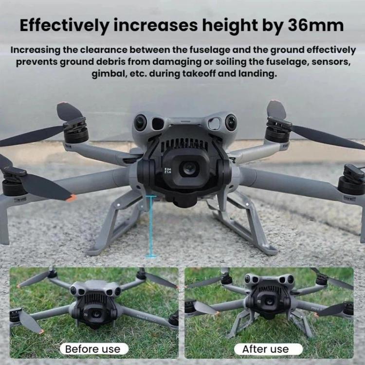For DJI Mini 5 Pro BRDRC Extended Height Landing Gear - Gray