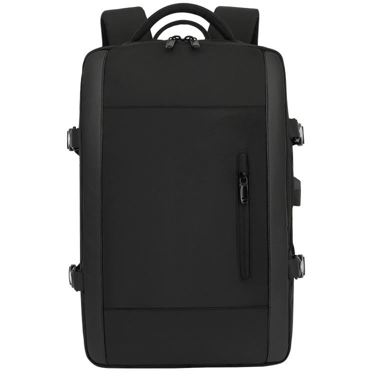 KINGSGEAR Commuting Business Traveling Backpack Large Capacity Luggage Computer Bag - Black