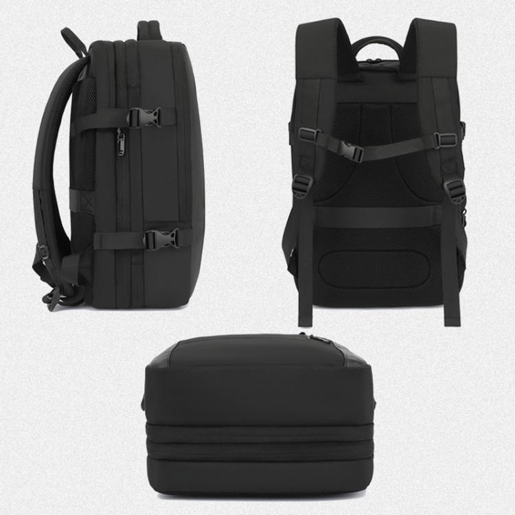 KINGSGEAR Commuting Business Traveling Backpack Large Capacity Luggage Computer Bag - Black