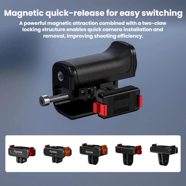 For DJI Osmo Action 4 / 3 / 5 Pro Flymile Adapter Extended Rabbit Cage Accessory, Specification: Handle