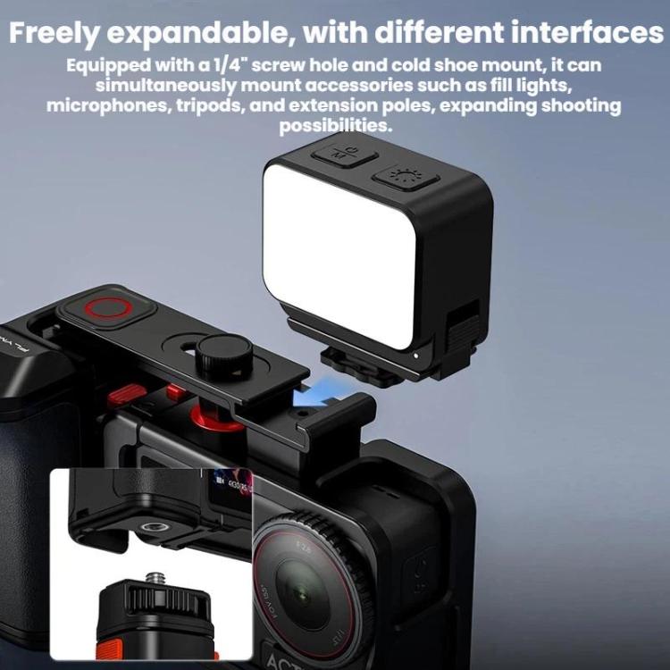 For DJI Osmo Action 4 / 3 / 5 Pro Flymile Adapter Extended Rabbit Cage Accessory, Specification: Handle