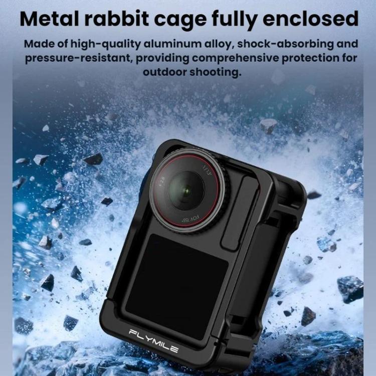 For DJI Osmo Action 4 / 3 / 5 Pro Flymile Adapter Extended Rabbit Cage Accessory, Specification: Handle