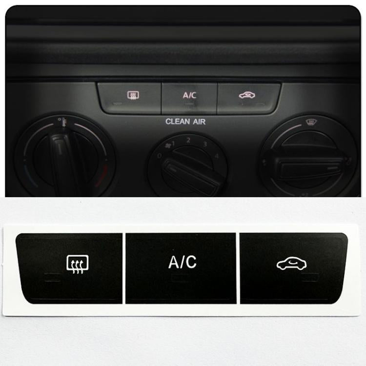 For Volkswagen Lavida 2013-2017 10sets Air Conditioning Center Console Button Repair Sticker - Black