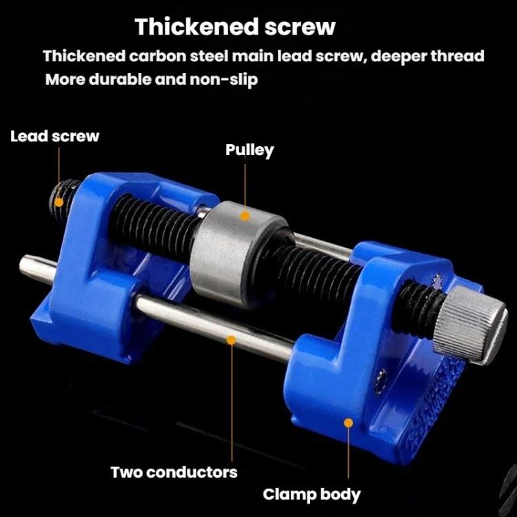 Manual Sharpener Angle Setter Planer Knife Flat Spade Woodworking Chisel Bearing Roller Tool - Blue