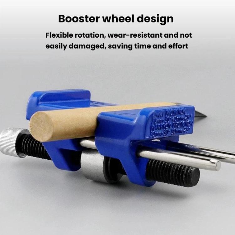 Manual Sharpener Angle Setter Planer Knife Flat Spade Woodworking Chisel Bearing Roller Tool - Blue