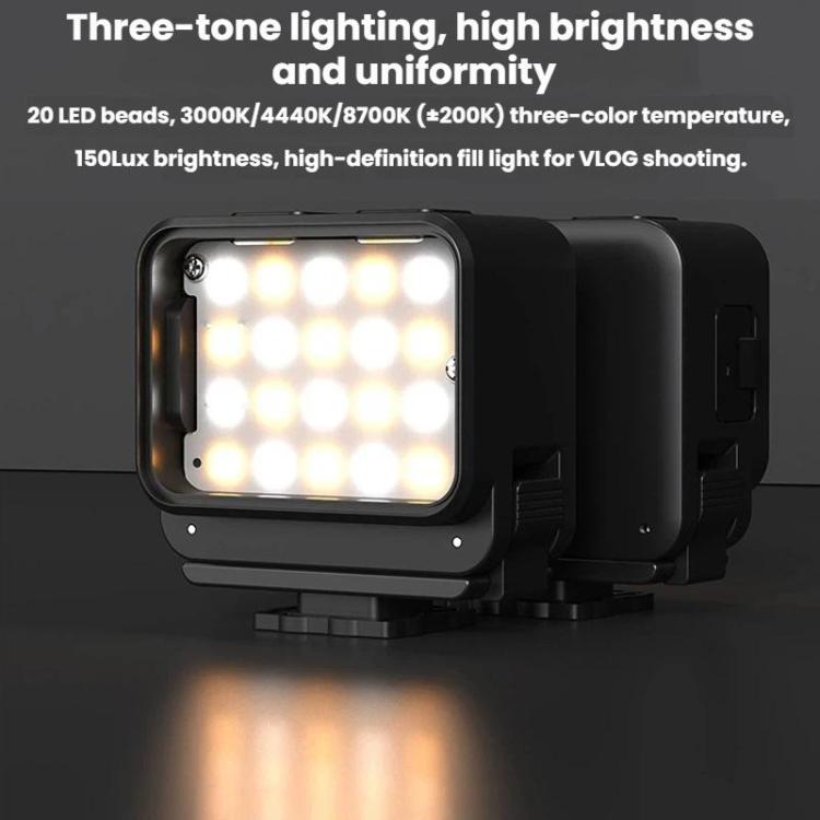 For DJI Osmo Aciton 6 / Osmo Nano Flymile Magnetic Selfie Light - Black