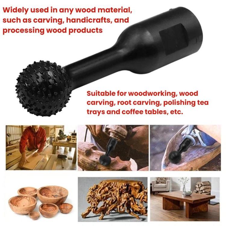 Angle Grinder Spherical Grinding Head Spherical Wood Groove Carving Knife, Head Diameter: 30mm