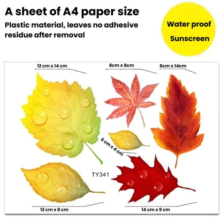 2sets Universal Car Scratch Cover Sticker Waterproof Body Sticker, Style: Maple Leaves