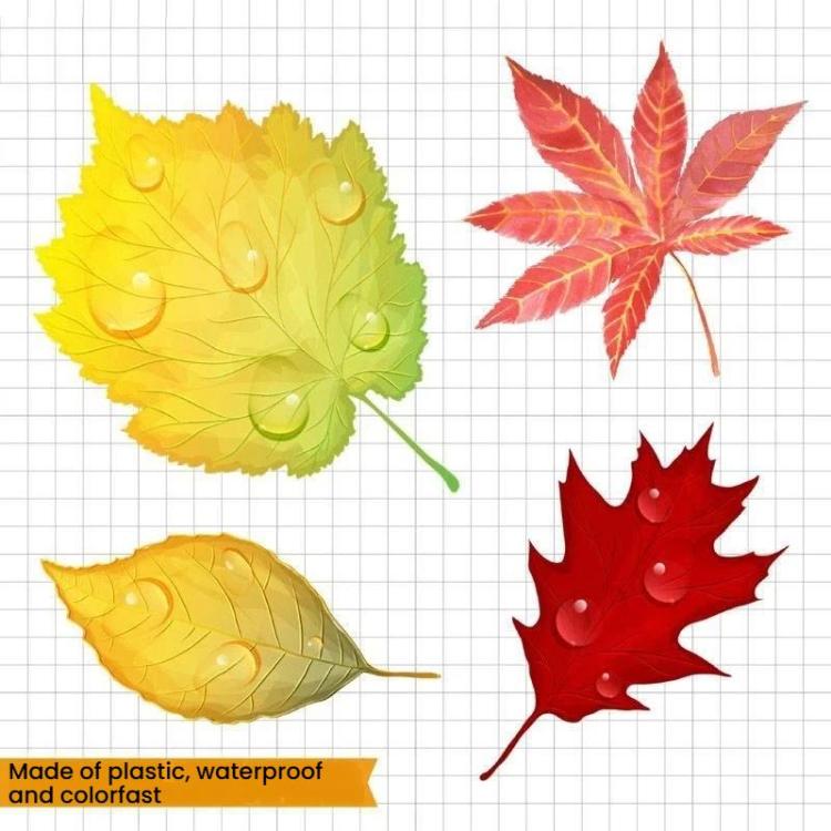 2sets Universal Car Scratch Cover Sticker Waterproof Body Sticker, Style: Maple Leaves