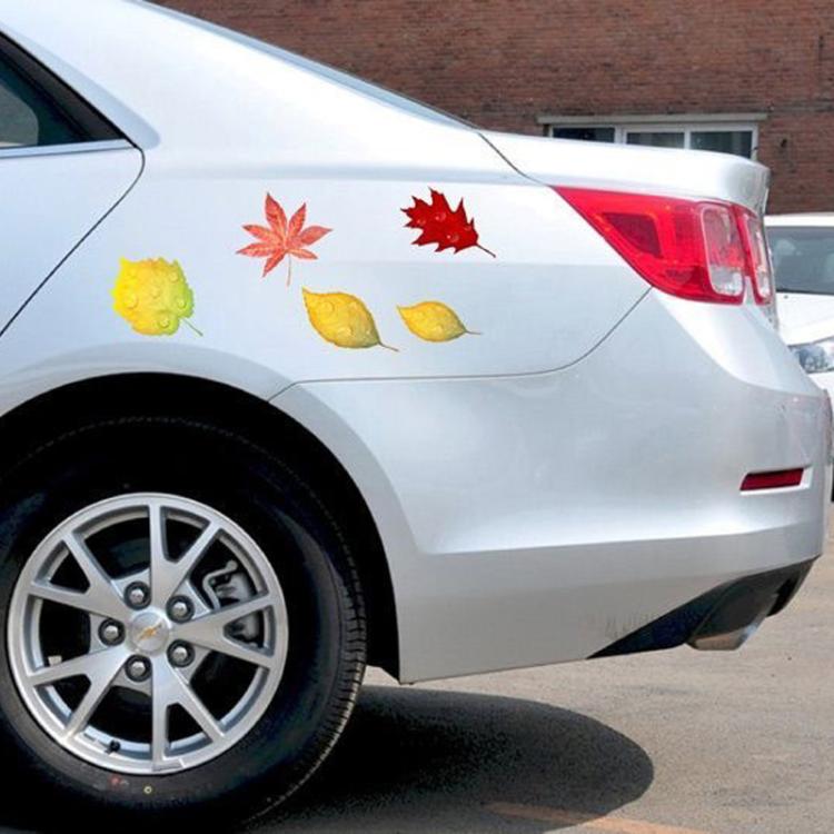 2sets Universal Car Scratch Cover Sticker Waterproof Body Sticker, Style: Maple Leaves