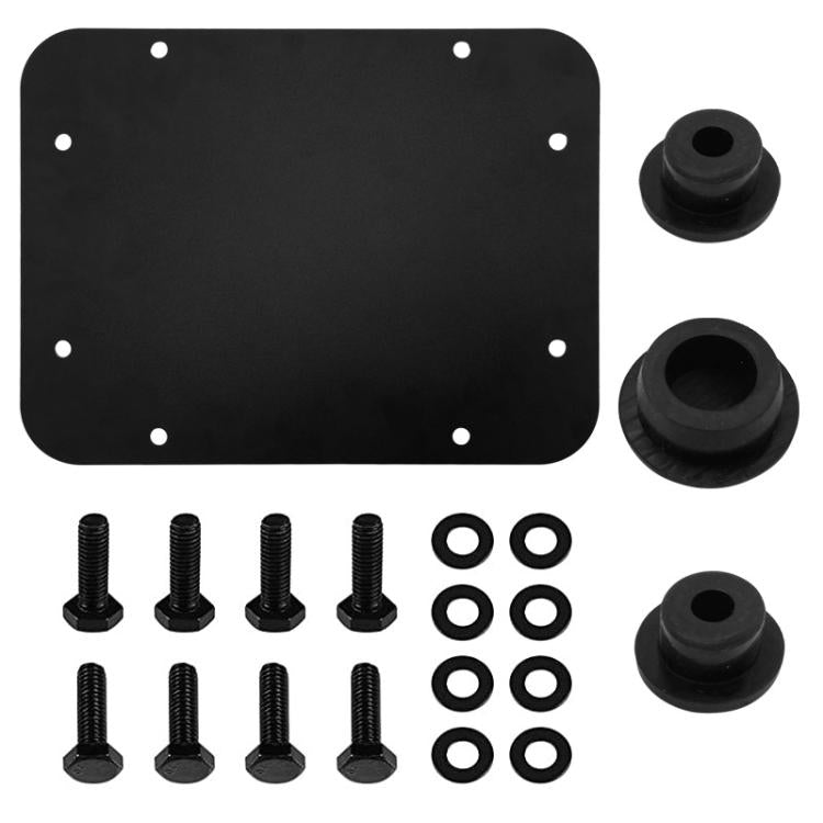 For Jeep Wrangler JK Exhaust Cover Tailgate Trim - Plug + Sealing plate + Screws