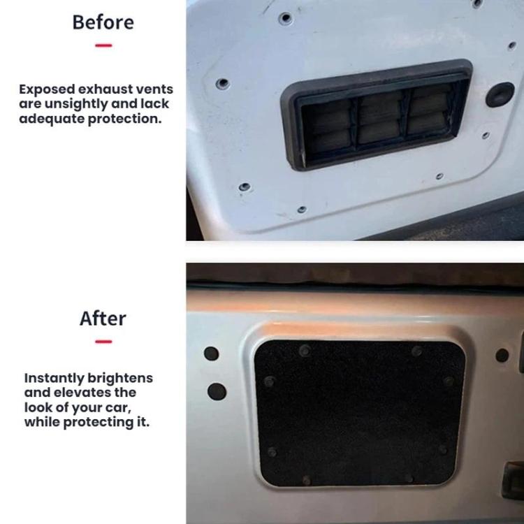 For Jeep Wrangler JK Exhaust Cover Tailgate Trim - Plug + Sealing plate + Screws
