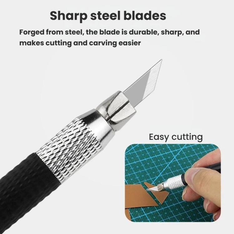 14pcs /Set Rubber Stamp Paper Cutting Carving Knife DIY Fruit Carving Knife