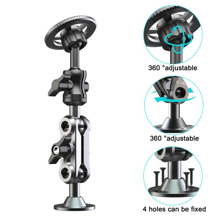 Metal Car Wall-Mounted Center Console Phone Holder, Style: Magnetic Head