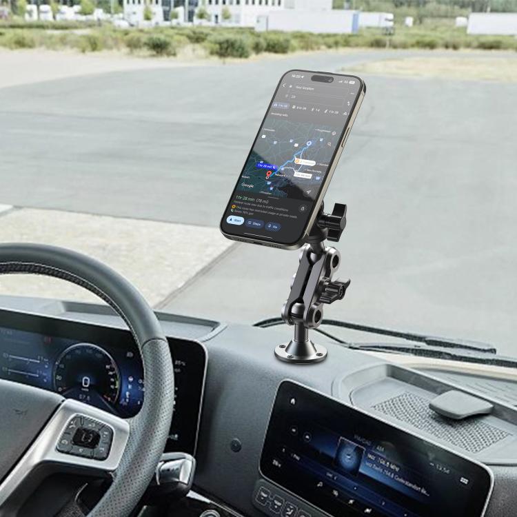 Metal Car Wall-Mounted Center Console Phone Holder, Style: Magnetic Head