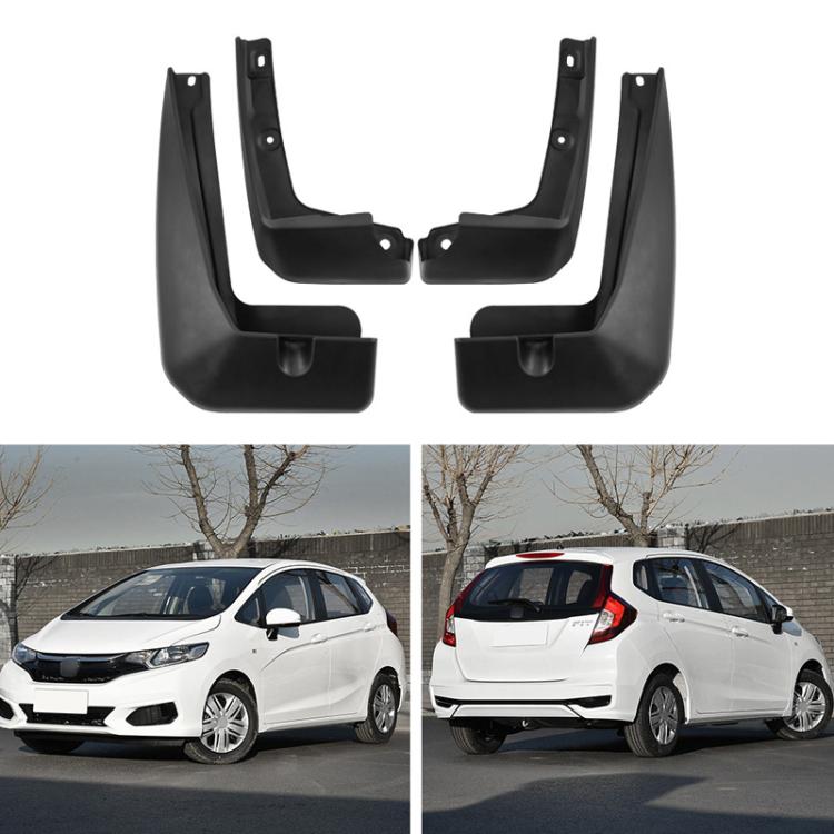 For Homda Fit Jazz 2018-2020 4pcs Car Soft Mud Flaps - Black
