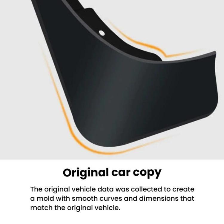 For Homda Fit Jazz 2018-2020 4pcs Car Soft Mud Flaps - Black