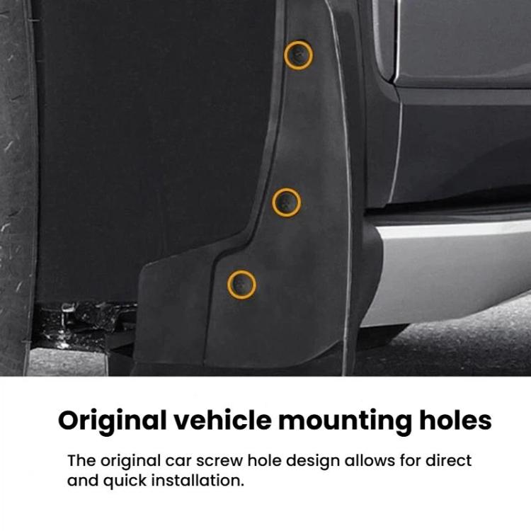 For Homda Fit Jazz 2018-2020 4pcs Car Soft Mud Flaps - Black