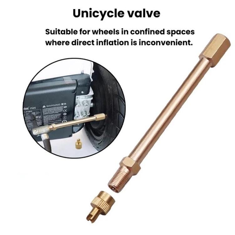 Valve Extender For Balance Scooter & Bicycle Pure Copper Inflation Nozzle For Tubeless Tires, Size: 10.87cm