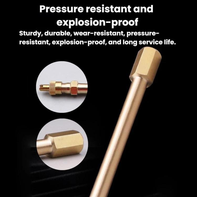 Valve Extender For Balance Scooter & Bicycle Pure Copper Inflation Nozzle For Tubeless Tires, Size: 10.87cm