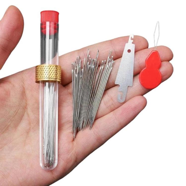 Household Large-hole Sewing Needle Set, Length: 25pcs /Set 5.0cm